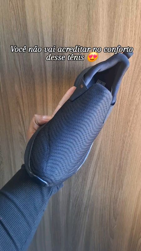 Tênis confortável, leve e lindo pro dia a dia 😍✨ Corre garantir esse achadinho! 🖤 #TênisConfortável #TênisFeminino