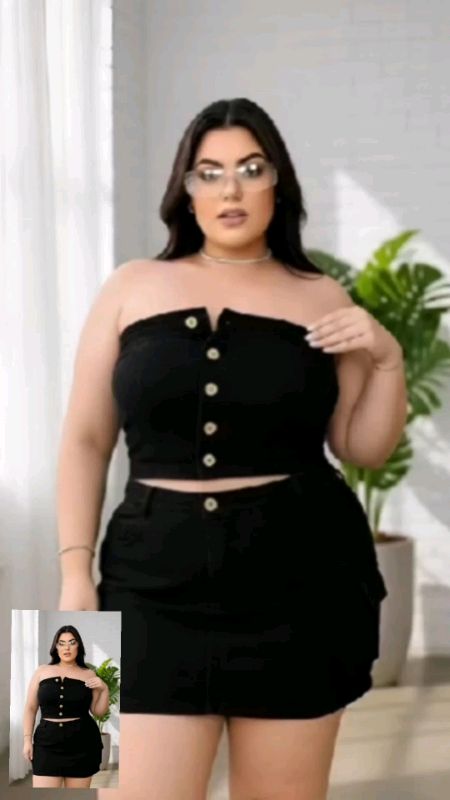 Jeans moderno e cheio de atitude para valorizar seu estilo com conforto 💙✨ #plussize #jeansfeminino #modafeminina #lookdodia #fashion #estilo