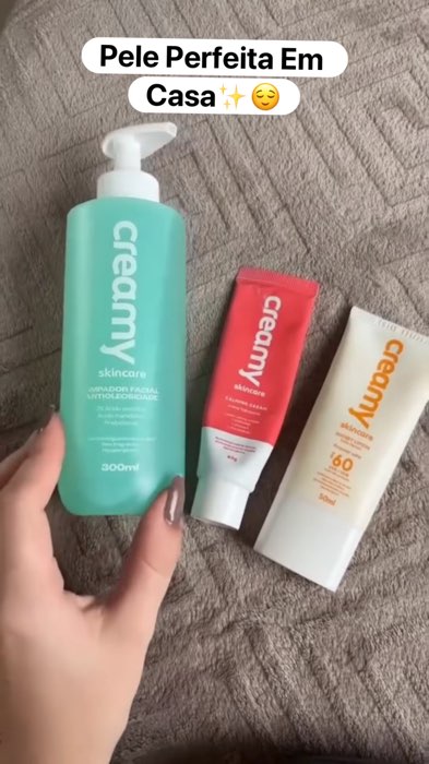 ￼Kit Antioleosidade - Limpador Facial, Gel Creme Hidratante Facial Calming Cream, Protetor Solar FPS 60