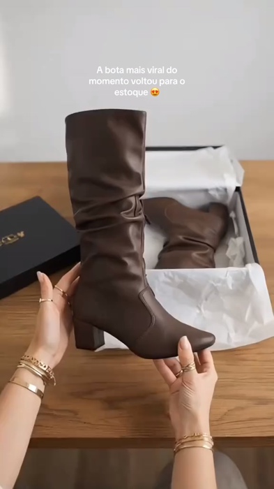 Bota feminina perfeita 😍 adicione no carrinho para não perder 😍👍
