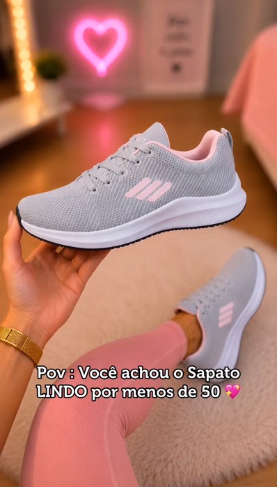 Tênis feminino academia , caminhada #tenisacademia #sapatoconfortavel #tenisdecorrida