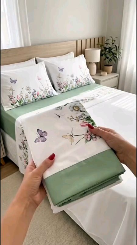 #jogodelencois #lençois #borboleta #micropercal #4peças #borboleta #roupadecama #decoraçãodequarto #viral #ToqueMacio #casal #estampado #Premium #luxo