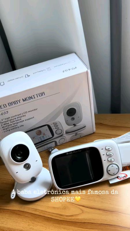 Babá Eletrônica VB603 Com Monitor Visão Noturna Câmera com Áudio e Sensor #babaeletronica #babaeletronicavisaonoturna