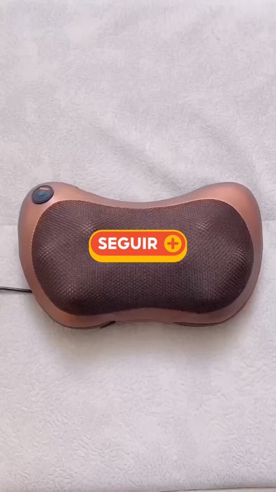 ￼Almofada Massageadora De Pescoço E Lombar corporal Shiatsu Veicular Bivolt 110V/220V ENVIO IMEDIATO #almofadamassageadora #almofadashiatsu