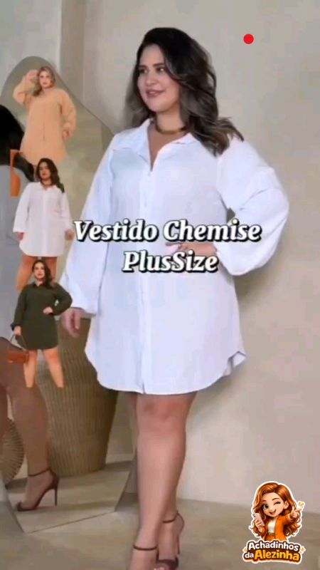 #chemiseplussize #vestidoplussize #modaplussize
