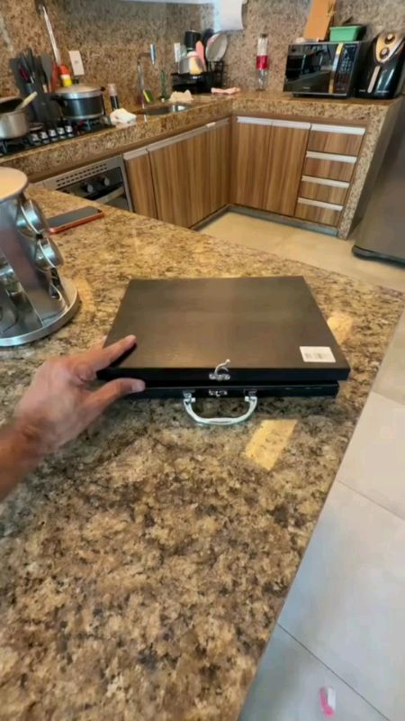 jogo de talheres 24 peças inox premium com maleta