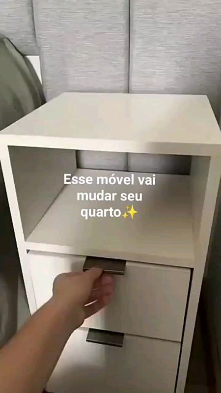 Mesa De Cabeceira VOXA Móveis Mdf 60x30cm #mesadecabeceira #criadomudo #moveismdf #mesadeapoio #mesinhabranca