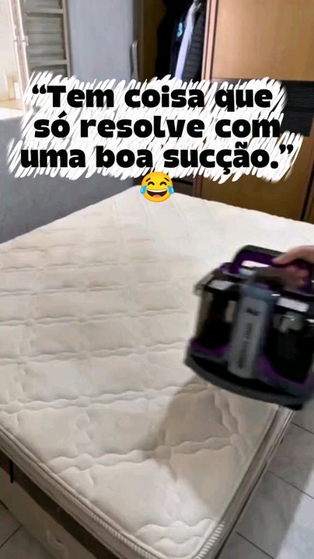 "Tem coisas que só resolve com uma boa sucção".  *Extratora Wap* , a solução dos seus problemas.#limpeza #limpezacolchao #limpezasofa #wap #pratico