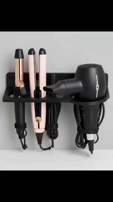 Suporte Organizador de Parede para Secador de Cabelo e Modeladores #suporte #organizador #parede #SecadorDeCabelo #modeladores