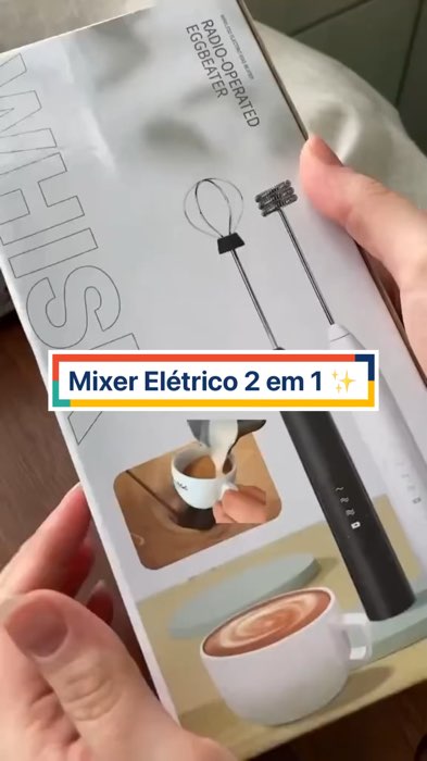Mixer elétrico para bebidas #mixer #mixereletrico #misturador #batedor