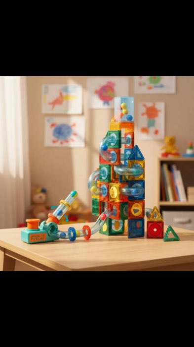 ￼Blocos Montar Magnéticos #BrinquedoEducativo #infantil