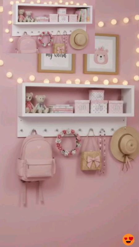 #nicho  #organizador  #multiuso  com 11 Ganchos - MDF Branco Premium #decoraçao #prateleiras #quartoinfantil