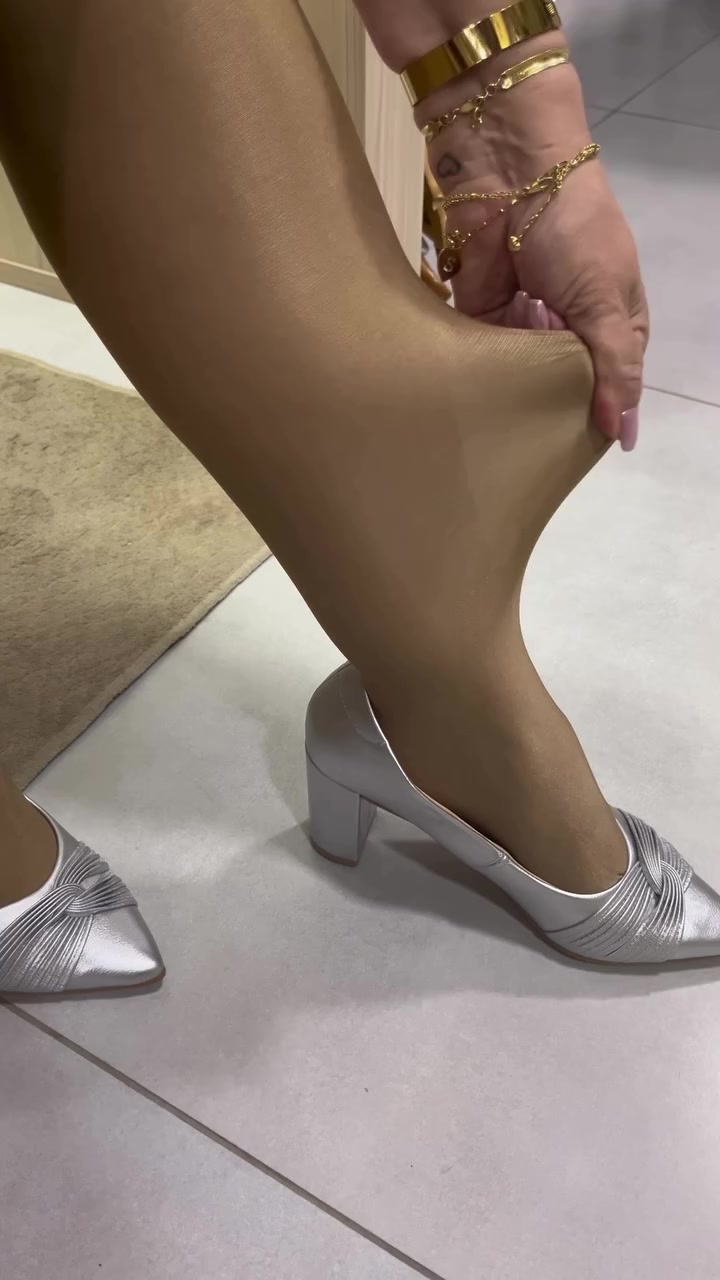 Meias Brilhantes Anticelulite 70D | Meia-Calça Transparente Metálica De Alto Brilho Preto E Nude/Bronze Metálico Shapewe#Masterpiece