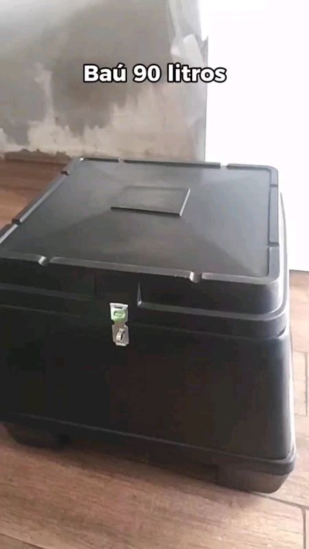 Baú para Moto de 90 Litros - Motoboy Frentista #frete #encomenda #encomendas #entregas #entrega #bibiofertas