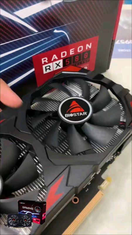 Placa de vídeo RX580 8GB gamer #placadevideo #rx580 #pcgamer #setupgamer #achadinhosshopee