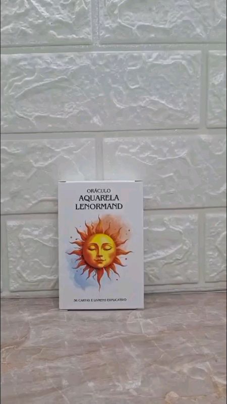 Oráculo Aquarela Lenormand 36 Cartas e Manual Explicativo