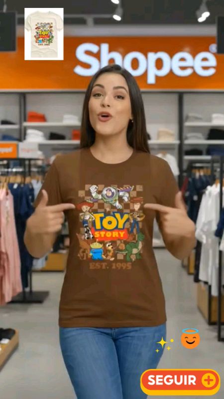 Camiseta Toy Story Adulto e Infantil Unissex 100% Algodão #toystory #viral #camiseta #camisetatoystory #shopee #achadinho #promocao
