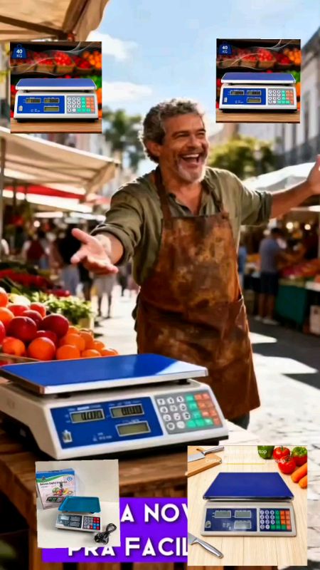 Balança Digital 40kg #BalancaDigital #Balanca40kg #BalancaComercial #BalancaEletronica #BalancaDePrecisao #UtilidadesDomesticas #mercadinho