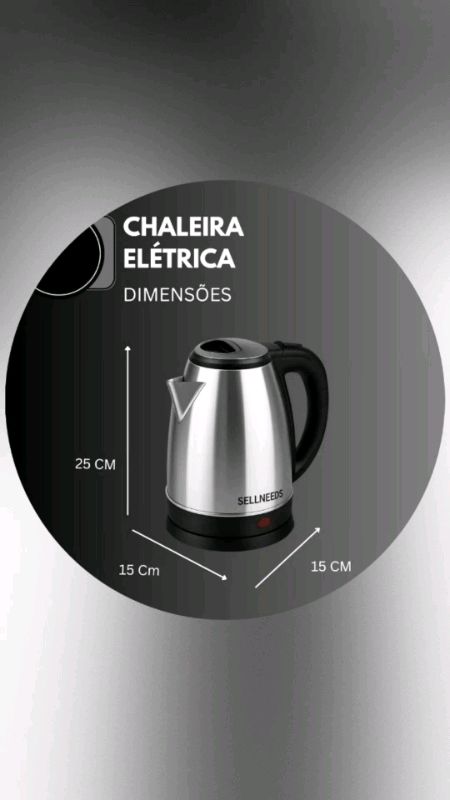 #jarra #chaleira #elétrica #água #café #chá #110V #220V #inox #cozinha