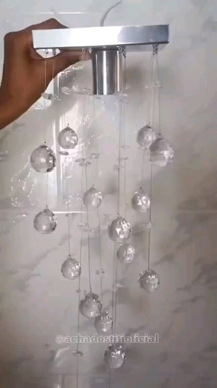 lustre em acrílico para sala #sala #casa #luz