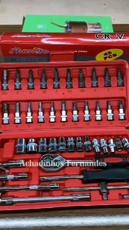 Kit De Ferramentas 46 Peças Com Maleta #KitDeFerramentas #46Peças #Maleta #Manutenção