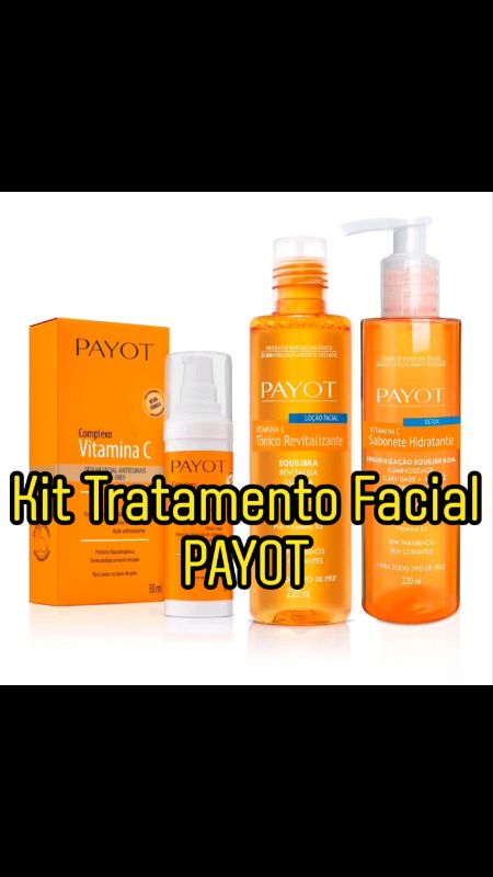 Kit Limpeza Tonificação e Tratamento Facial Vitamina C Payot #diadasmães #presentes #skincare #cuidadosfemininos #mulher #maes #tratamentofacial