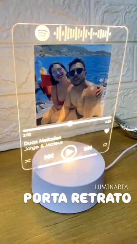 Porta retrato personalizado ✨️❤️ #diadosnamorados #casal #led