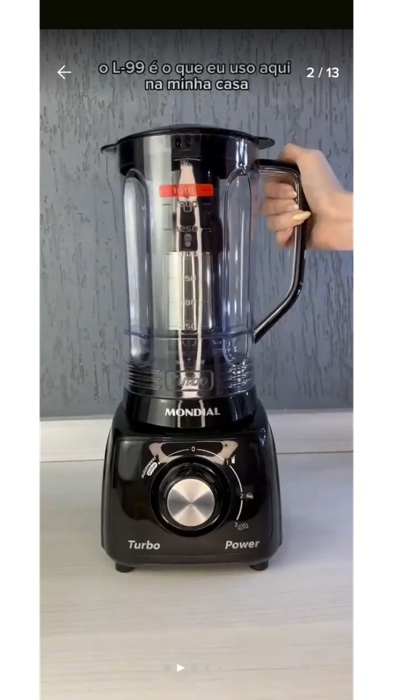 🥤 Liquidificador Mondial L-99 Turbo – Potência e praticidade na sua cozinha! ⚡ #LiquidificadorMondial #MondialTurboL99 #Eletroportáteis #mondial