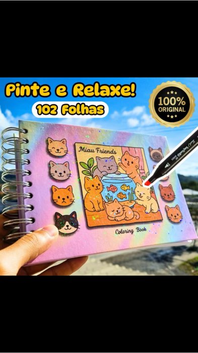 ￼Miau Friends - Gatinhos para Colorir 😻 #miaufriends #gatinhos #livrodepintar #cadernodepintar #livrodecolorir #cadernodecolorir #bobbiegoods
