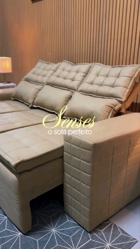 Sofá 3 Lugares Retrátil e Reclinável #sofá ##Retrátil #Reclinável #sala #quarto #casa