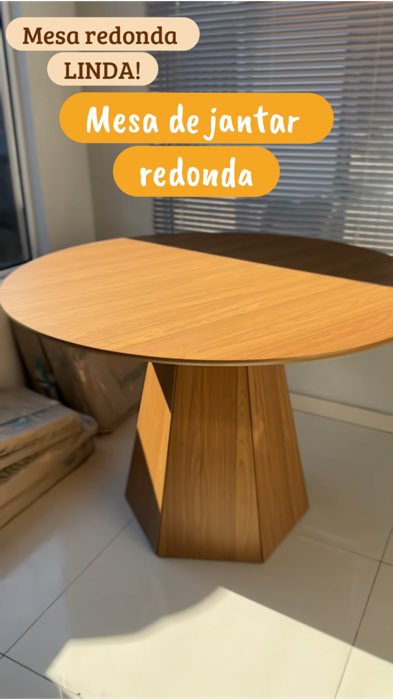 Mesa de jantar redonda #mesadejantar #mesa