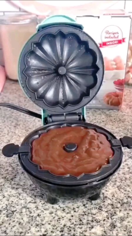 Mini Máquina de Assar Bolo Elétrica Antiaderente Quiche/De Forno/Eggette Maker Mini Ferro #minimaquina #assarbolo #Quiche #eggette #minibolo #eletric