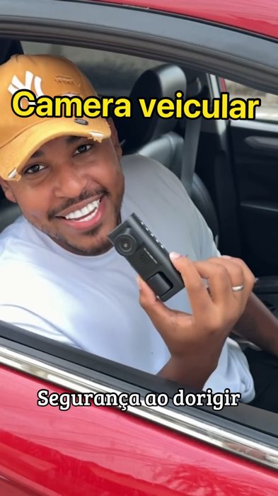 Câmera Veicular V9 Automotivo Gravador Uber/taxi Cartão 64gb #pratico #facil #carro #car #maisvendidos #explorar #seguranca #camera #automotivo #grava