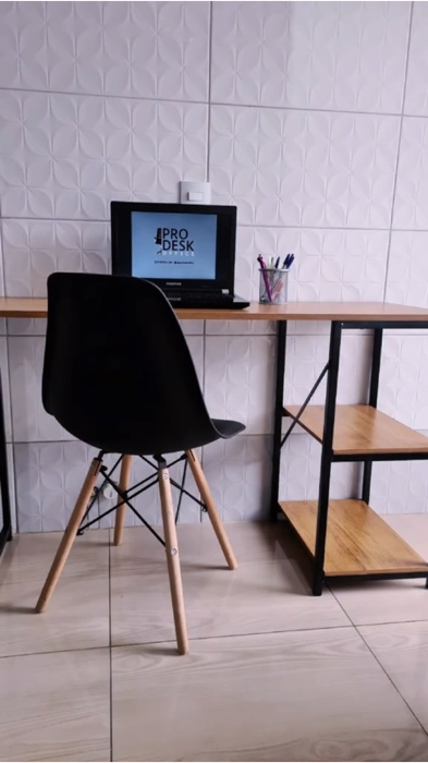 Mesa escrivaninha com prateleiras De Metal #mesa #escrivaninha #garimposdapaty