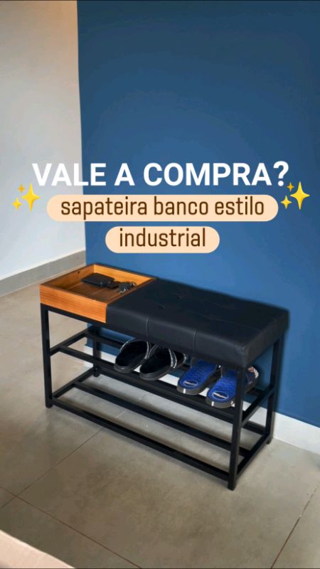 Sapateira banco sapateira industrial banco banquinho estofado organizador de sapatos calçados #sapateira #sapateirabanco #banco #organizadordesapatos
