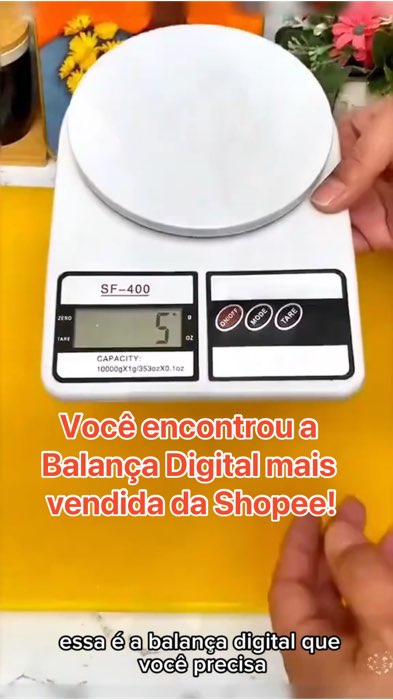 ￼Balança digital cozinha de precisão 10kg.#balanca#balancadigital#balancacozinha#balancaculinaria#cozinha#pesar#balancaprecisao#mariindicabr#culinaria