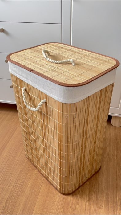 Cesto organizar de bambu dobrável multiuso #cesto #cestodobravel #cestoderoupa #Cestode #cestoderoupa