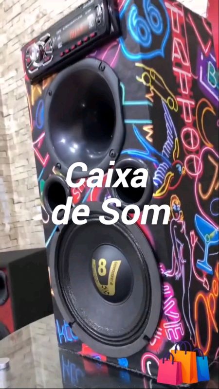 Caixa de Som #CaixaDeSomBluetooth #RádioFM #USB #Portátil #Churrasco #Festas #shopeebrasil