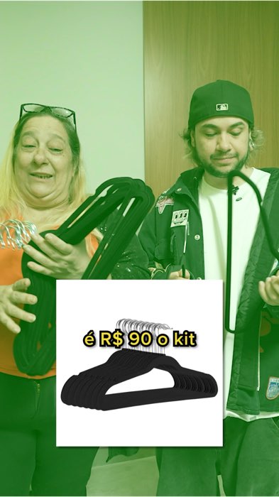 As roupas ficam até chiques com esses cabides 😎 #shopee #brino
