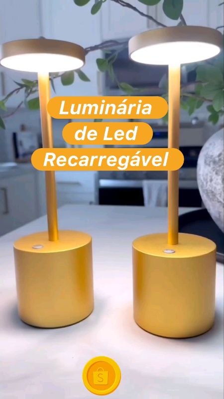 Luminária de Mesa Abajur Recarregável #luminaria #luminariarecarregavel #abajur #abajurdemesa #luminariaabajur #decoracaodequarto #iluminaçao