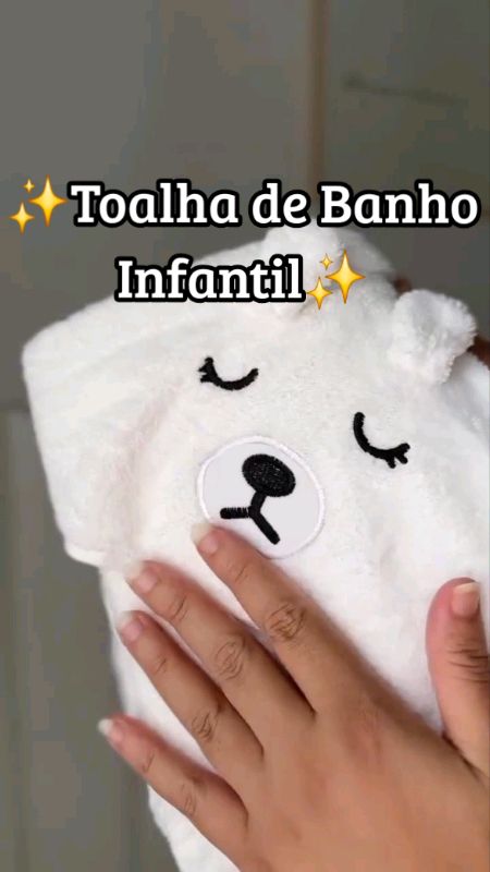 ✨️Toalha de Banho Infantil Com Capus Bichinhos #ToalhaInfantil #ToalhaDeCriança #Bebê #Quarto #Banho #DiaDasCrianças