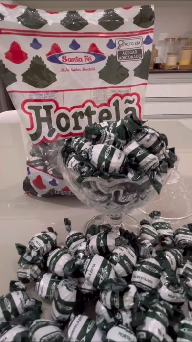 ￼Bala Dura Hortelã Santa Fé 600g#baladehortelã#bala