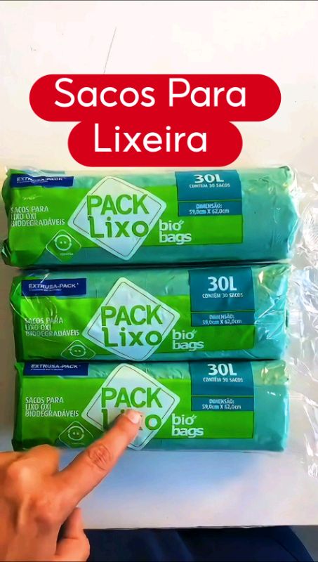 Saco Lixo 30 Litros  #sacolixo #limpeza #organizacao #casalimpa #cozinha #banheiro #lixo #higiene