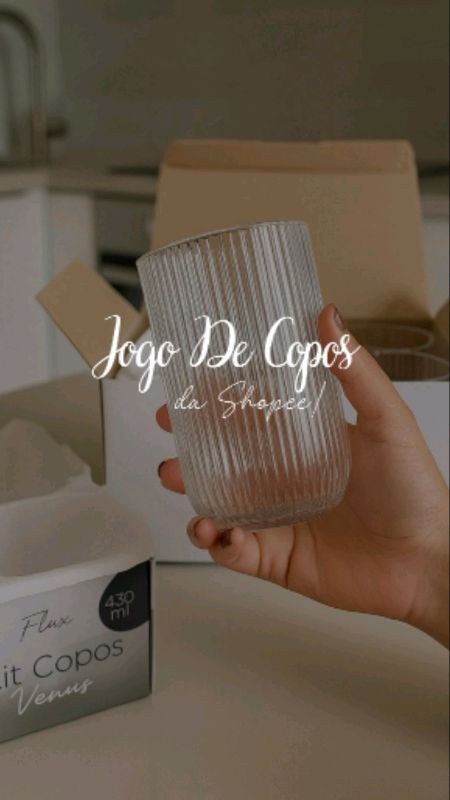 Jogo Copos Canelado e Versalhes Clear Jogo Com 6 ou 12 Peças #jogodecopos #jogodecopo #jogodecoposcanelado #copocanelado #copos #copo