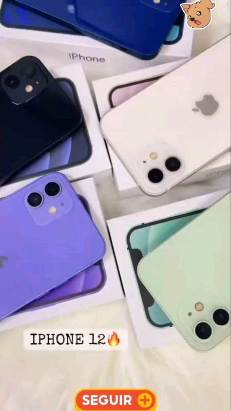 Celular iPhone 12 (64GB) (128GB) 100% Original Apple Seminovo Vitrine Bateria 85% a 100% NF Carregador Película Capinha#celular #iphone #seminovo #cel