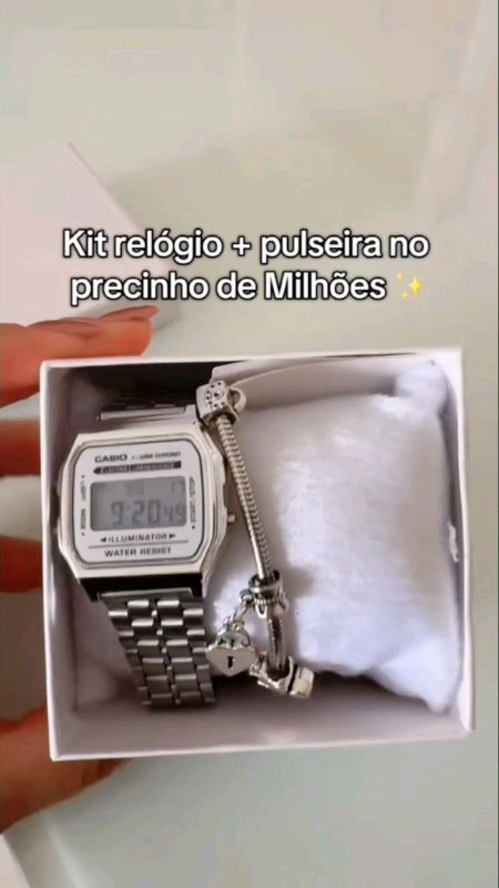 Kit Relógio com pulseira #relogio #kitrelogio #pulseira