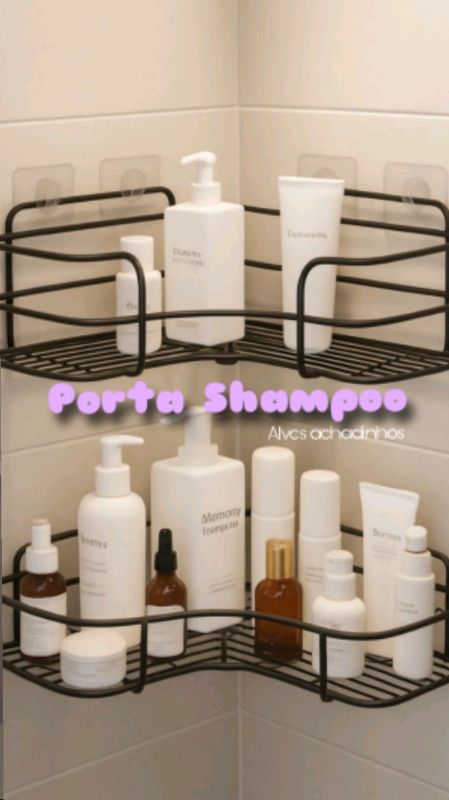 Porta shampoo para banheiro #portashampoo #banheiro