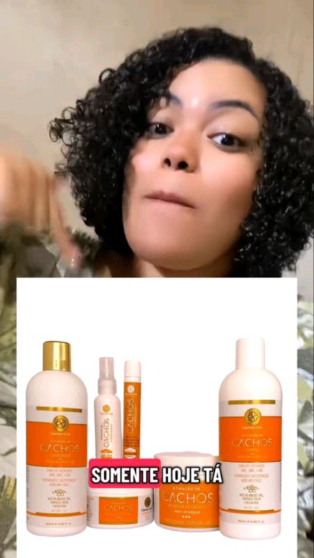 Kit Ativador de Cachos com 6 Produtos Samontte #KitAtivadorDeCachos #6Produtos #samontte