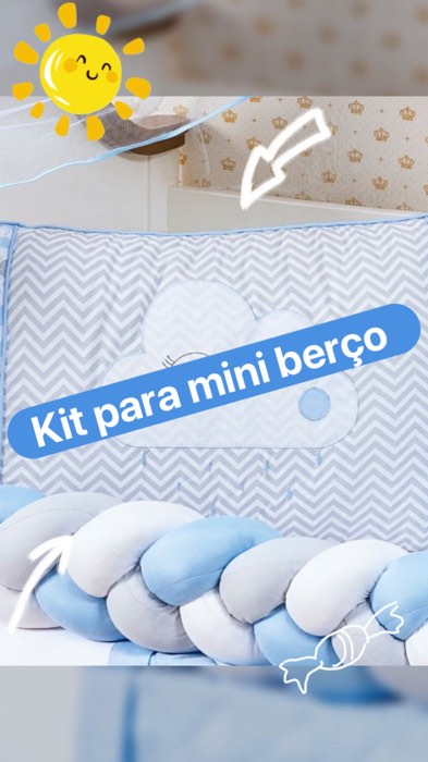 Kit para mini berçooo, coisa mais linda né?? Garanta o seu colocando no carrinho! Seu neném merece o melhor 🩵