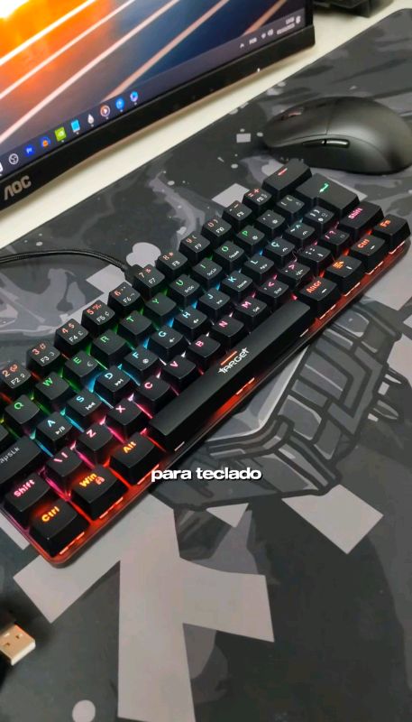 Teclado Mecanico TGT Gamer #viral #fy #fyp #promoção #foryou #barato #teclado #tecladomecanico #computador #pc #pcgamer #tecladorgb